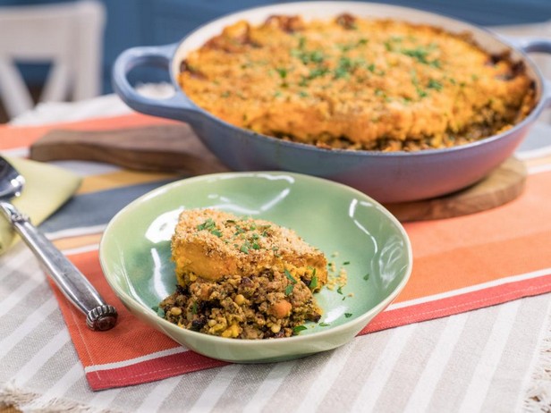 Shepherd's Pie mit Truthahn und Süßkartoffeln