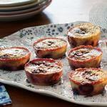 Bananenmuffins mit Kirschen